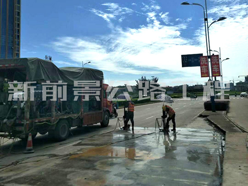 公路壓漿鉆孔施工