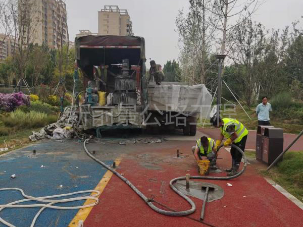 公路壓漿施工
